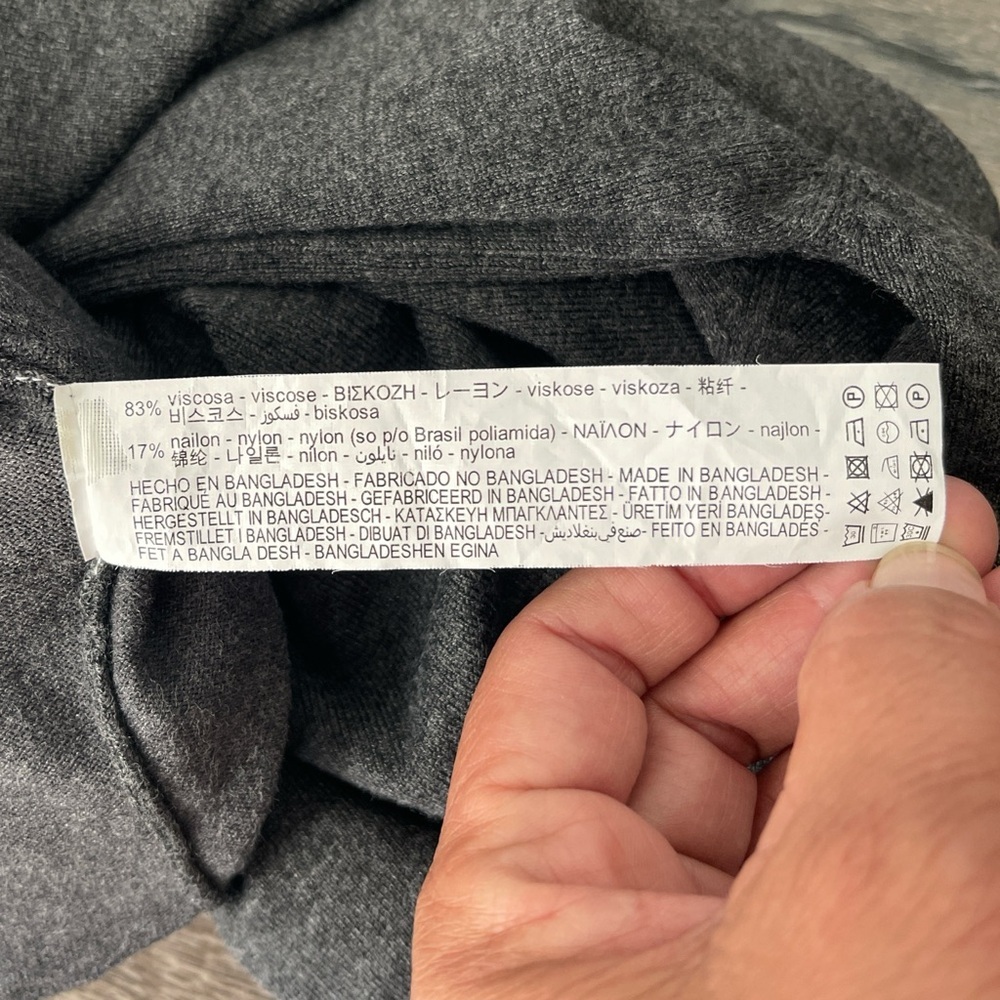 Zara Men's Dark Gray Crewneck Sweater - Picture 6 of 6